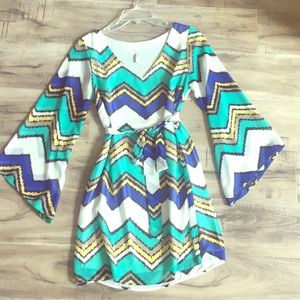 Colorful Chevron dress!